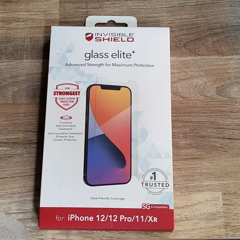 New Zagg Invisible Shield Glass Elite for iPhone 12/12 Pro/11/Xr
